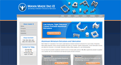 Desktop Screenshot of mannmadeinc.com