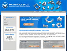 Tablet Screenshot of mannmadeinc.com